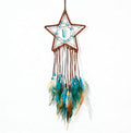 MEXIDAWN DIY Feather Dream Catcher Kits Blue Wall Hanging Boho Decor Handmade Dream Catcher for Adults, Star