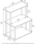 Furinno Turn-N-Tube 3-Tier Toolless Kitchen Storage Shelf, Amber Pine/Black