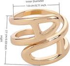 SYWDUDUCLT Scarf Ring for Women's Shawl, Silk Neckerchief, Tshirt, Gold/Sivler, S/M/L, 2 Pcs
