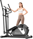 ANCHEER Elliptical Machine, Elliptical Exercise Machine for Home with Ultra-Quiet Magnetic System, Elliptical Trainer with 14 Resistance Levels&15IN Stride,Max 400LBS Loading Capacity