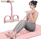 Foot Pedal Resistance Band,6-Tube Pedal Puller Resistance Rope,Yoga Elastic Exercise Bands, for Women Jump Fitness, Abdomen/Arm Weight/Waist/Leg Stretching Slimming Training