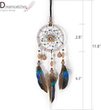 Dream Catcher for Car, Handmade Bohemian Style Rearview Mirror Hanging Decor with Feathers & Beads, Good Luck Charm for Safe Travel, Car Accessories for Women (Popular Picks)