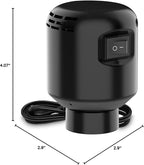 Electric Pump for Vacuum Storage Bags, 55W 5000PA Portable Travel Vacuum Pump for Storage Bags (1, Black)