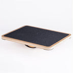 StrongTek Professional Wooden Balance Board, Rocker Board, Wood Standing Desk Accessory, Balancing Board for Under Desk, Anti Slip Roller, Core Strength, Stability, Office Wobble Boards