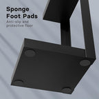 Umbrella Stand, Steel Umbrella Holder Rack with Small Shelf, for Entryway, Office, 4 Hooks, Black