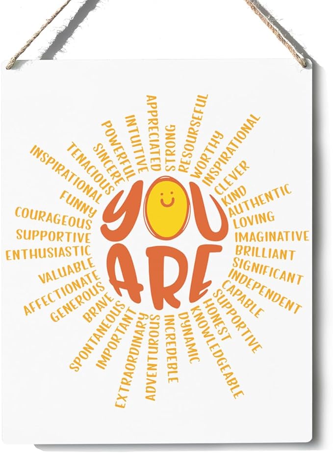 Xiolcxdr Inspirational You Are Sun Classroom Wall Art Sign First Day of College Teacher's Day Inspirational Cheer Up Sunshine Gifts for Women Men Teachers Classroom Office Home Wall Decor