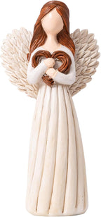 Remembrance Angel Figurine - Sympathy Gift for Loss of Loved One, Memorial Keepsake for Women - Memorial Hand-Painted Figurine to Hold Each One Safely in Your Heart - Life Was a Willow Branch Heart