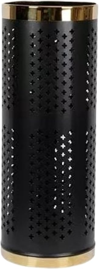 Stainless Steel Umbrella Stand Umbrella Storage Bin Space-Saving Perforated for Home Office Entryways Hotels (B)