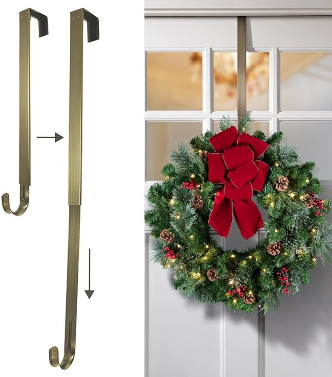 Haute Decor Adjustable Length Wreath Hanger - 20 Lb. Capacity