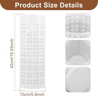 Metal Umbrella Stand - Round Storage Rack and Freestanding Organizer Bin for Home, Office, Hotel Entryway - 5.916.5" (White)