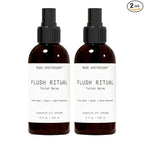 Muse Apothecary Flush Ritual - Aromatic & Refreshing Toilet Spray, Use Before You Go, 8 oz, Infused with Natural Essential Oils - Tonka Bean + Amber + Warm Cedarwood, 2 Pack