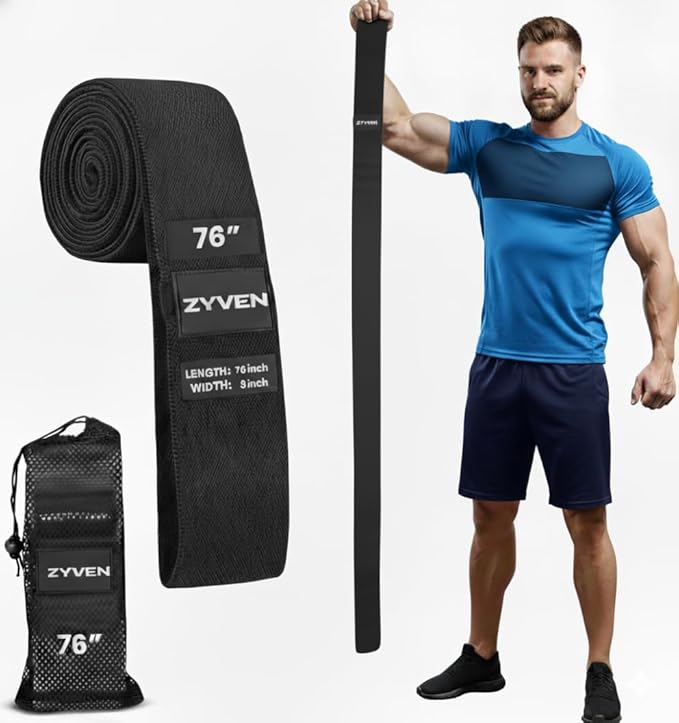 Premium Performance 76" Extended-Length High-Resistance Bands for Ultimate Strength, Mobility, and Plyometric Workouts
