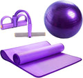 Thickened Explosion-Proof Yoga Ball Edging Yoga mat Set, Yoga Starter kit, Non-Slip Fitness mat, Eight-Piece Suit, Yoga Exercise Professional Set