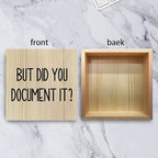 Funny HR Wooden Box Sign for Office Tabletop & Home Decor - Thank You Gifts for Boss Day & Retirement