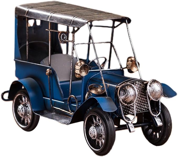 Vintage Car Model Metal Car Model Vechile Collectable Model Desktop Ornament for Bar or Home Decoration