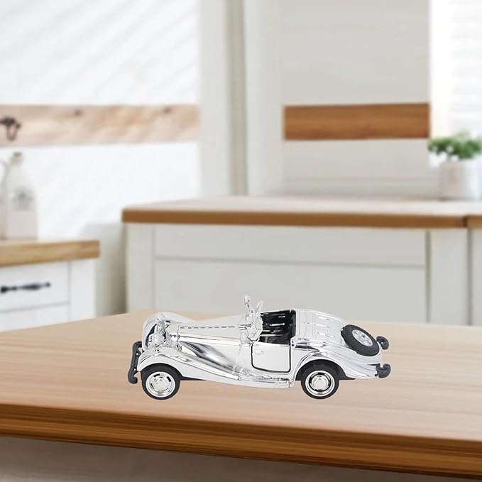 Vintage Car Model, 5.12 X 1.97inch Alloy Diecast Model Car, Collectible Cars with High Simulation Retro Details for Home Office Bar Shelf Display (Style 1)