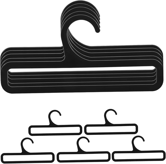 10Pcs Scarf Hanger Organizer Versatile Plastic Belt and Tie Storage Rack for Closet Stylish Scarf Holder for Scarves Ties and Belts Home and Retail Use