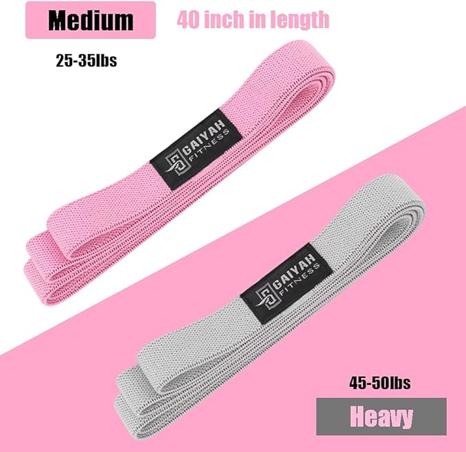Long Resistance Bands, Fabric Resistance Bands Stretch Bands for Exercise Bands Resistance Bands Set Elastic Resistance Bands for Working Out Women Resistance Bands for Physical Therapy