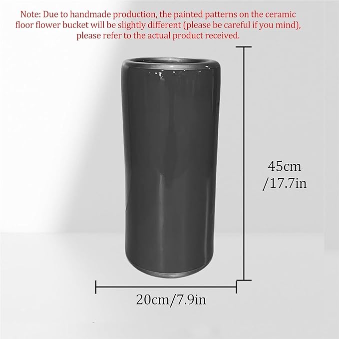 Ceramic Umbrella Stand Umbrella Holder For Entryway,Floor Standing Vase Storage Bucket(S)