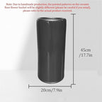 Ceramic Umbrella Stand Umbrella Holder For Entryway,Floor Standing Vase Storage Bucket(D)