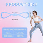 Figure 8 Resistance Band: Resistance Bands with Handles for Working Out - 8 Shaped Resistance Bands for Women - Exercise Bands for Arms - Fullbody Yoga Pulling Rope