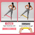 Resistance Bands for Working Out Exercise Loop Bands Workout Bands Set for Men Women Body Stretching, Crossfit Training, Home Workout, Physical Therapy, Booty Legs, Set of 5