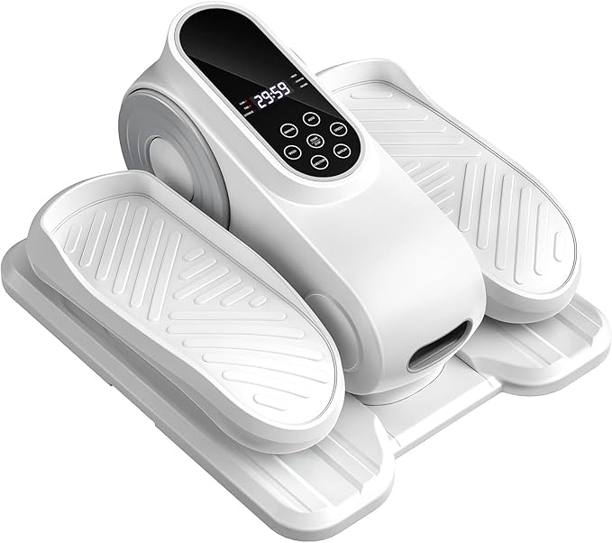 Under Desk Oval Exercise Machine Electric Oval Leg Exerciser Seen on TV 12 Speed Foot Exerciser for Seniors Portable Mini Seat Pedal Exerciser for Home Office