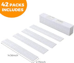 ALBAD Plastic Drawer Dividers Adjustable Drawer Organizer Dividers Separator for Tidying Clutter/Cutlery/Underwear/Socks/Clothes/Dresses/Boxes/Bins in Kitchen Bathroom Bedroom Office