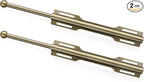 FIRJOY 12" Valet Rod for Closet Pull Out (2 Pack, Antique Brass)