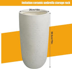 Indoor Large-Capacity Standing Umbrellas Bucket Commercial Ceramics Umbrella Holder Heavy Duty Modern Indoor Entryway Umbrellas Organizer