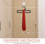 Milisten Scarf Hanger 10-Pack Plastic Organizer for Closet Belt Tie Holder Rack with Smooth No-Scratch Hooks Space-Saving Shawl Display Stand 6.69X3.14X0.09 Inches