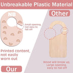 Baby Closet Dividers, Durable Plastic Baby Clothes Organizers for Nursery Closet, Double-Sided Dividers for Newborn to Toddler, Clothes Organizer by Size & Age (16-Pack)