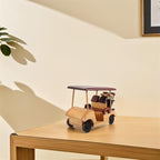 VICASKY Wooden Car Figurine Handmade Retro Vehicle Sculpture for Home Decor Unique Vintage Ornament for Auto Enthusiasts and Collectors Artisan Crafted Wooden Vehicle Collectible