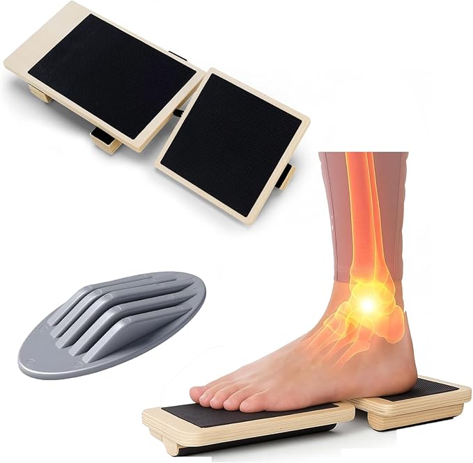 Ankle Balance Board Foot Strength Training Set for Sprained Ankle, Balance Exercises, Plantar Fasciitis Relief, Posture Correction, and Foot Relaxation, Great for Home Use and Sports Enthusiasts