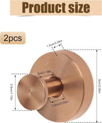 Linwnil Suction Cup Wreath Hanger，Suction Cup Hooks Hanging 10 Lbs，Waterproof Suction Cup Wreath Holder for Windows, Shower, Wreaths，Smooth Doors (Rosegold, 4 Pack)