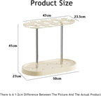 Free Standing Umbrella Holder for Storage, Crutches Stand Can Hold 8 with 12 Hook,for Hallway Balcony Dining Room