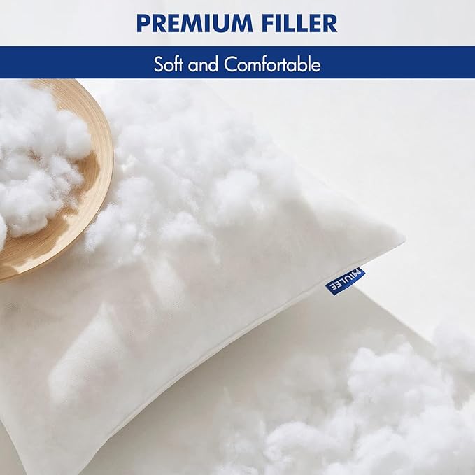MIULEE Pillow Insert 14x20 Inch, Decorative Rectangle Throw Pillow Inserts, Premium Fluffy Pillow Forms Sham Stuffer for Sofa Couch Living Room