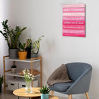 Inspirational Pink Wall Art Decor, Preppy Motivational Room Sign, Pink Positive Canvas Posters Art Work for Home Office Bedroom Living Room Kitchen Bathroom (8 X 10 Inches, Framed)