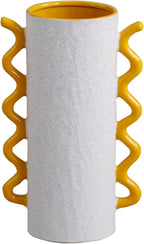 アビテ(Habiter) Avite IG-201-YE Ceramic Umbrella Stand Delanna Umbrella Stand (Yellow) 8.1 x 5.1 x 13.0 inches (20.5 x 13 x 33 cm)