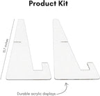 Americanflat Acrylic Easel Stand - 10" Tabletop Easel and Plate Stand - Lightweight Display Holders for Photos, Cards, Frames, Books, Magazines, Albums - Home or Office Decor