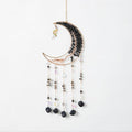 Black Gemstone Dream Catcher 7 Chakras Tree of Life Moon Dream Catcher with Healing Crystal Square Stones Handmade Dreamcatcher Wall Decor for Adults Boys Girls,Bedroom,Wedding,Garden,Bless Gift