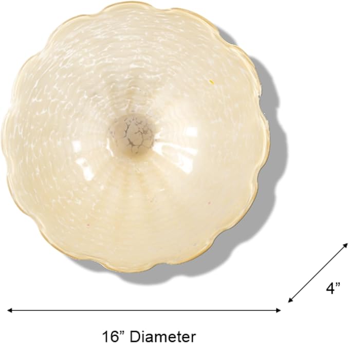 Dale Tiffany Favrile Glass Collection Wall Art Décor, Beige