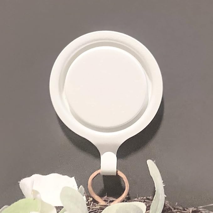 Haute Decor Attract Pinch-Free Magnetic Wreath Hanger (White) - 1 Pack - for Metal Doors and Surfaces