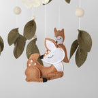 Woodland Animals Mobile Handmade Squirrel owl Deer Forest Hanging Decoration