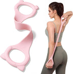 Figure 8 Fitness Resistance Band with Handles, Arm & Back Training Elastic Rope for Pure Barre Workout, Chest, Shoulder Stretching Exercise Equipment for Yoga, Pilates & Physical Therapy.