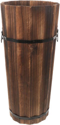 PRETYZOOM Wooden Umbrella Stand Storage Bucket Vintage Entryway Organizer Umbrella Holder Home Hallway Multifunctional Storage Stand 14.96 x 6.69 x 4.72 Inch