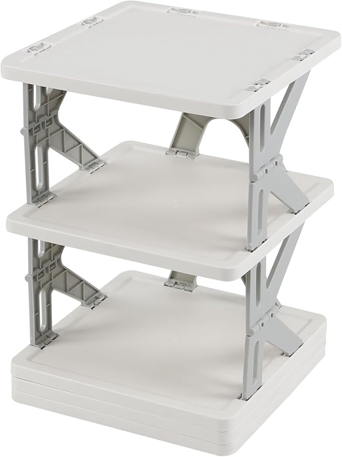 Foldable Shoes Organizer, 5-Tier Vertical Shoe Rack, Narrow Shoe Storage for Entryway, Front Door, Closet, Bedroom, Hallway