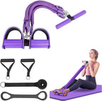 Resistance Bands for Exercise,6-Tube Elastic Yoga Pedal Puller Resistance Band, Natural Latex Tension Rope Fitness Equipment, for Abdomen/Waist/Arm/Leg Stretching Slimming Training
