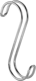 InterDesign Classico Metal Over the Rod Dual Hooks, Closet Accessory Organizer for Ties, Belts, Scarves, Handbags
