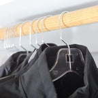 DEILSY™ Clear Plastic Hangers 100 Pack - Durable Clothes Hanger for Wardrobe Organization, Essential Plastic Hanger for Garments, Versatile Coat Hangers for Home and Retail Use